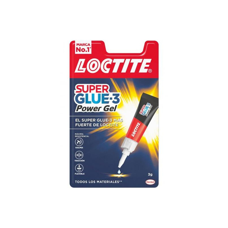 2640067 LOCTITE SUPER GLUE-3 ADHESIVO INSTANTÁNEO POWER GEL 3GR TRANSPARENTE