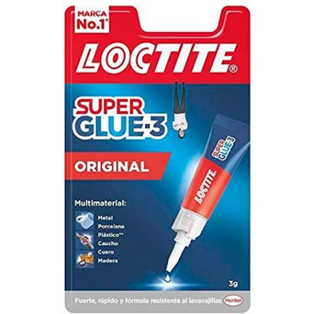 2640968 LOCTITE SUPER GLUE-3 ADHESIVO INSTANTÁNEO ORIGINAL 3GR