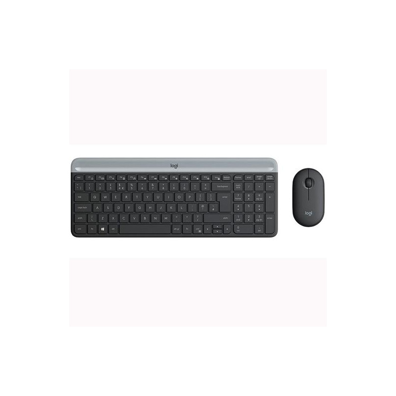920-009198 LOGITECH COMBO TECLADO + RATÓN MK470 INALÁMBRICO GRIS GRAFITO