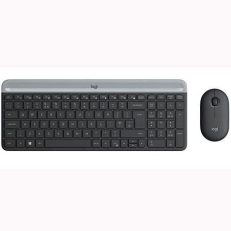 920-009198 LOGITECH COMBO TECLADO + RATÓN MK470 INALÁMBRICO GRIS GRAFITO