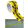 41574 CINTA DE SEÑALIZACIÓN ADHESIVA 72MM X 25METROS AMARILLO/NEGRO "MANTENGA LA DISTANCIA"
