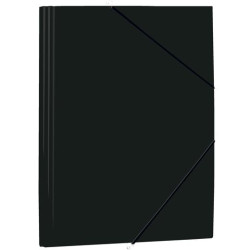 1085P4 MARIOLA CARPETA CON GOMAS Y SOLAPAS FOLIO POLIPROPILENO 450 MICRAS NEGRO