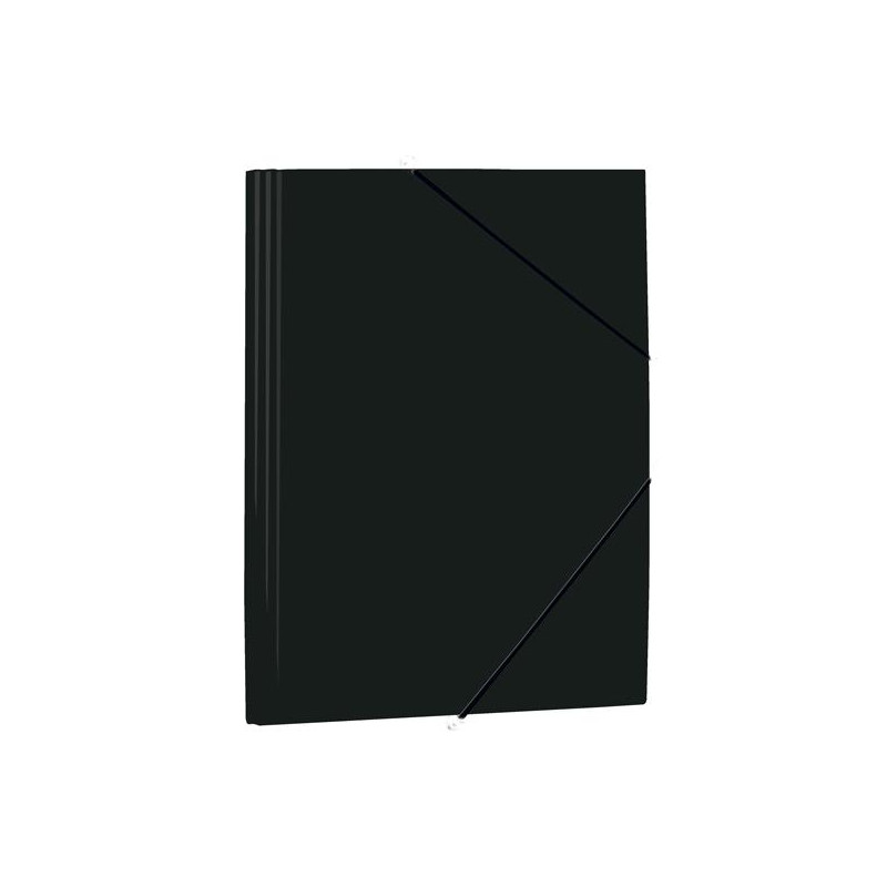 1085P4 MARIOLA CARPETA CON GOMAS Y SOLAPAS FOLIO POLIPROPILENO 450 MICRAS NEGRO