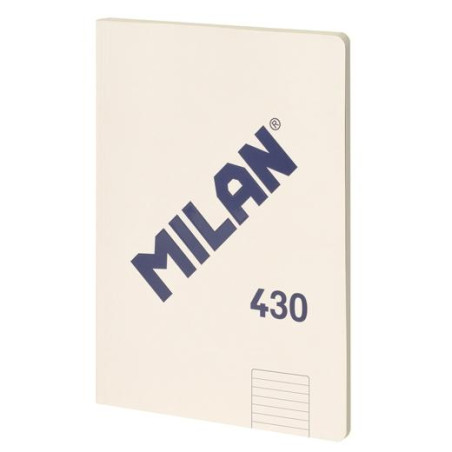 57242G48BG MILAN LIBRETA ENCOLADA A4 48H PAPEL 95GR  1 LÍNEA 7MM SERIE 1918 BEIGE