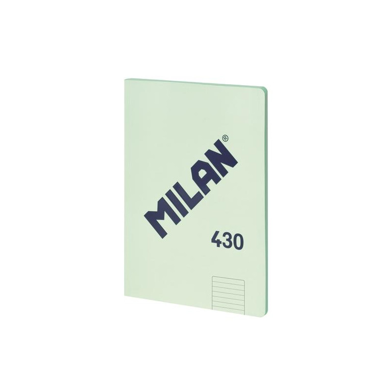 57242G48GR MILAN LIBRETA ENCOLADA A4 48H PAPEL 95GR  1 LÍNEA 7MM SERIE 1918 VERDE