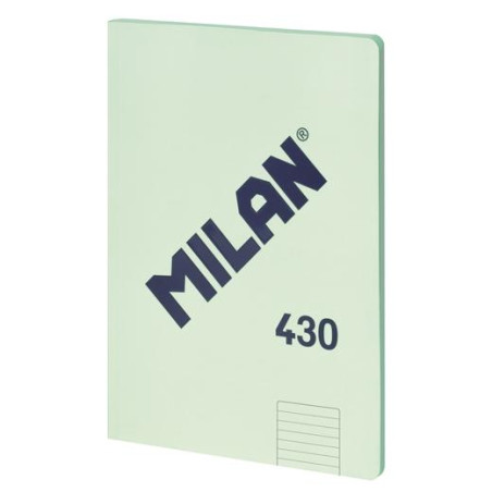 57242G48GR MILAN LIBRETA ENCOLADA A4 48H PAPEL 95GR  1 LÍNEA 7MM SERIE 1918 VERDE