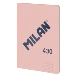 57242G48P MILAN LIBRETA ENCOLADA A4 48H PAPEL 95GR  1 LÍNEA 7MM SERIE 1918 ROSA