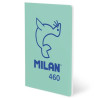 57252G24GR460 MILAN LIBRETA GRAPADA A5 24H PAPEL BLANCO 95GR LÍNEA 7MM COLECCIÓN 460 SINCE 1918 VERDE