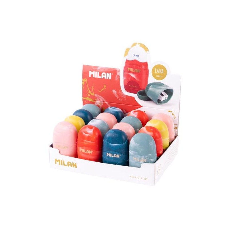 4701116LV MILAN AFILABORRAS CAPSULE LAVA SURTIDO CAJA EXPOSITORA 16 UD