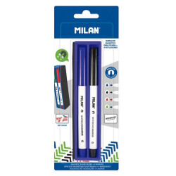 BWM10402 MILAN MARCADORES PIZARRA BLANCA C/SURTIDOS 4 UD + 1 BORRADOR MAGNÉTICO BLÍSTER