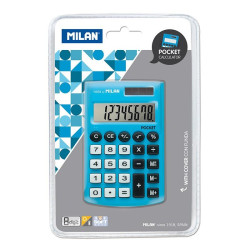 150908BBL MILAN CALCULADORA POCKET 8 DIGITOS DUAL BLISTER AZUL