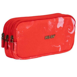 081135LVR MILAN PORTATODO 3 CREMALLERAS SERIE LAVA ROJO