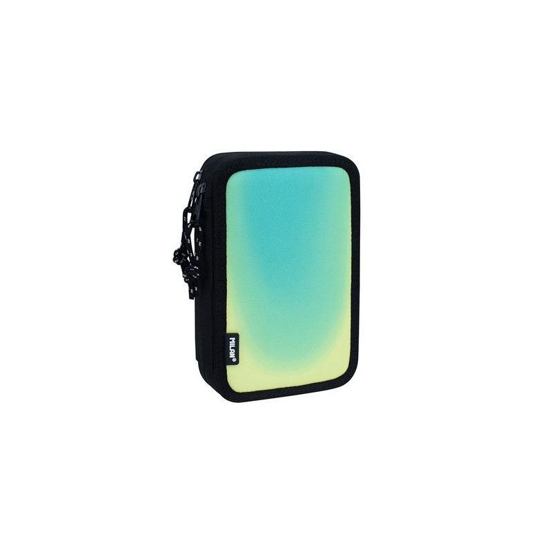 081264SNK1GR MILAN PLUMIER 2 PISOS C/CONTENIDO SUNSET NEGRO/VERDE