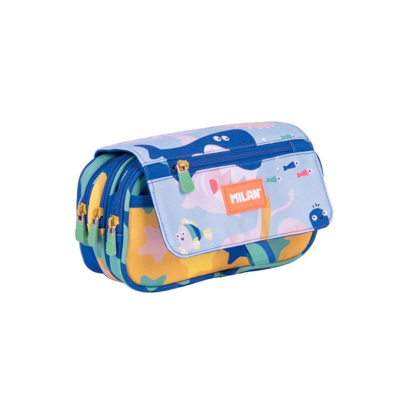 08149BD MILAN PORTATODO 4 CREMALLERAS CON SOLAPA SERIE ESPECIAL BLUE ODYSSEY