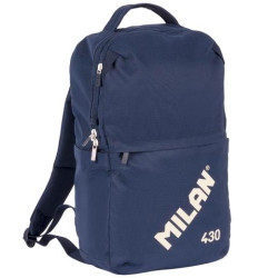 624201SNCB MILAN MOCHILA URBANA COMPACTA CON CIERRE DE SEGURIDAD 15L COLECCIÓN 430 SINCE 1918 AZUL