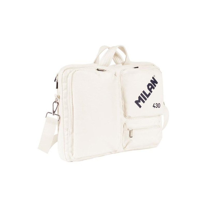 624303SNCBG MILAN MALETÍN PARA PORTÁTIL 17" COLECCIÓN 430 SINCE 1918 BEIGE