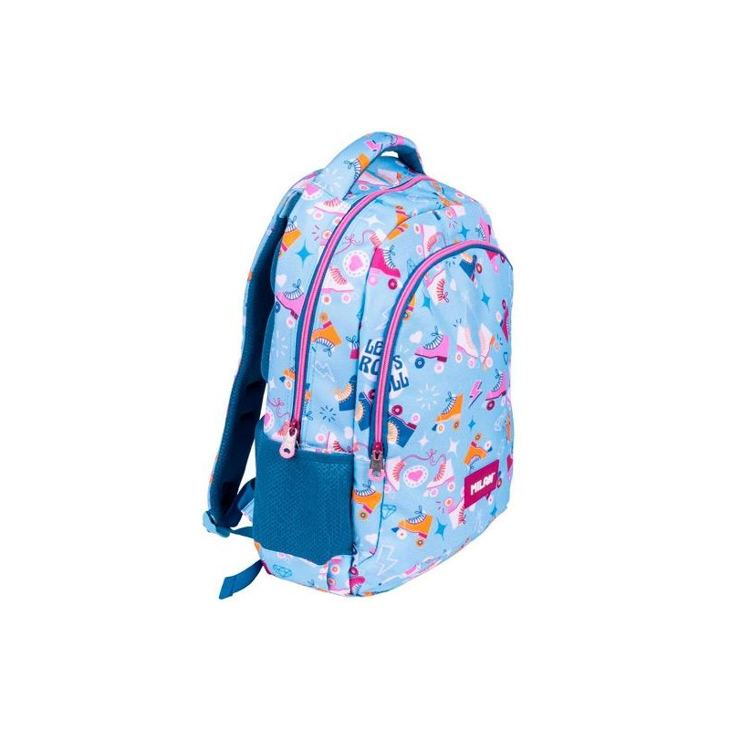 624601RL2 MILAN MOCHILA ESCOLAR 2 CREMALLERAS 21L SERIE ESPECIAL ROLLER 2
