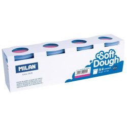 9135113304 MILAN PASTA BLANDA SOFT DOUGH BOTE 116GR ROSA CAJA 4 UD