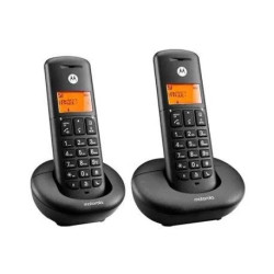 F52000K50O2AES MOTOROLA TELEFONO INALAMBRICO E202 NEGRO DECT DUO DIGITAL KIT DOS UNIDADES
