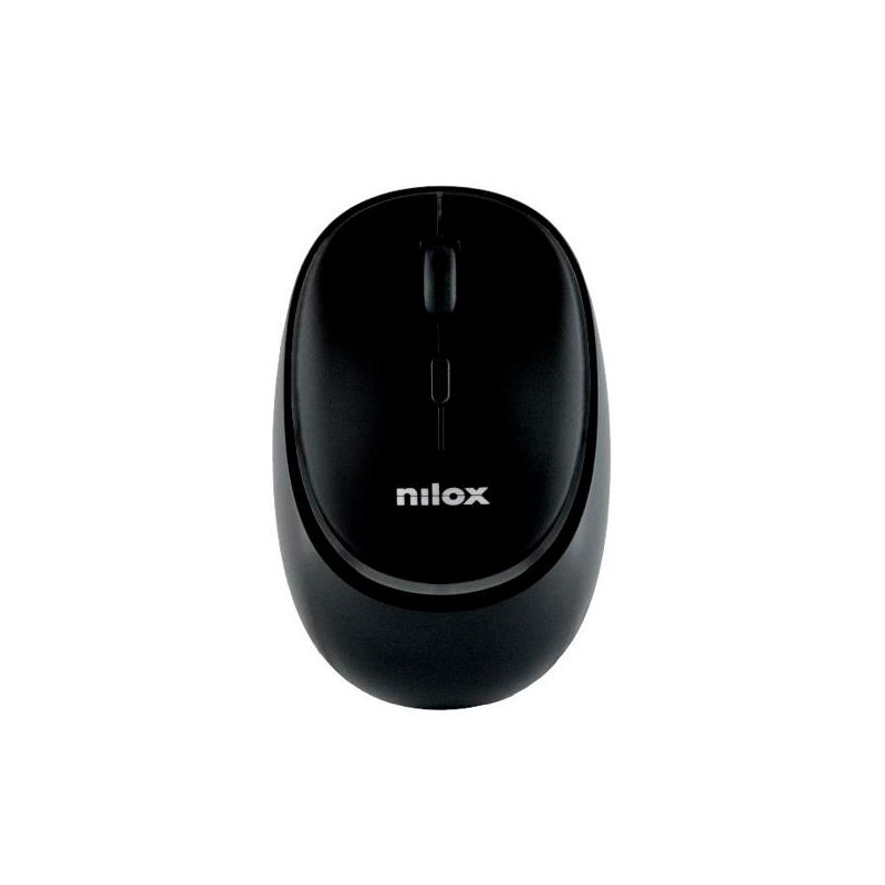 NXMDWS102 NILOX RATÓN INALÁMBRICO 1600PPP 4 BOTONES RECARGABLE NEGRO