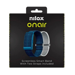 NXSWONAIRBL NILOX PULSERA INTELIGENTE SIN PANTALLA BLUETOOTH INCLUYE DOS PULSERAS AZUL Y PLATA