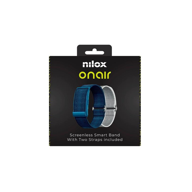 NXSWONAIRBL NILOX PULSERA INTELIGENTE SIN PANTALLA BLUETOOTH INCLUYE DOS PULSERAS AZUL Y PLATA
