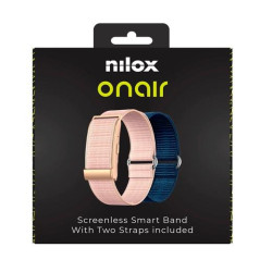 NXSWONAIRPK NILOX PULSERA INTELIGENTE SIN PANTALLA BLUETOOTH INCLUYE DOS PULSERAS ROSA Y AZUL