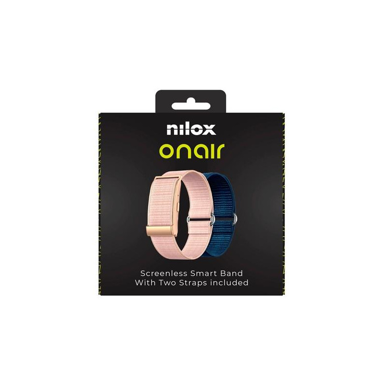 NXSWONAIRPK NILOX PULSERA INTELIGENTE SIN PANTALLA BLUETOOTH INCLUYE DOS PULSERAS ROSA Y AZUL
