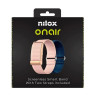 NXSWONAIRPK NILOX PULSERA INTELIGENTE SIN PANTALLA BLUETOOTH INCLUYE DOS PULSERAS ROSA Y AZUL