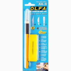 AK-4 OLFA CORTADOR ART KNIFE PRO DE PRECISIÓN  AK-4 CON 4 CUCHILLAS INTERCAMBIABLES