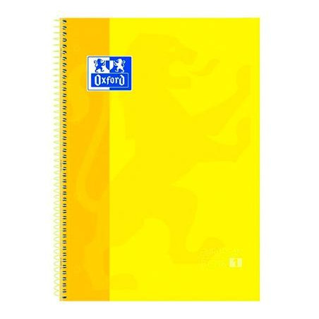 100430200 OXFORD CUADERNO CLASSIC EUROPEANBOOK 1 WRITE&ERASE 80H A4+ 5X5MM MICROPERFORADO TAPA EXTRADURA AMARILLO