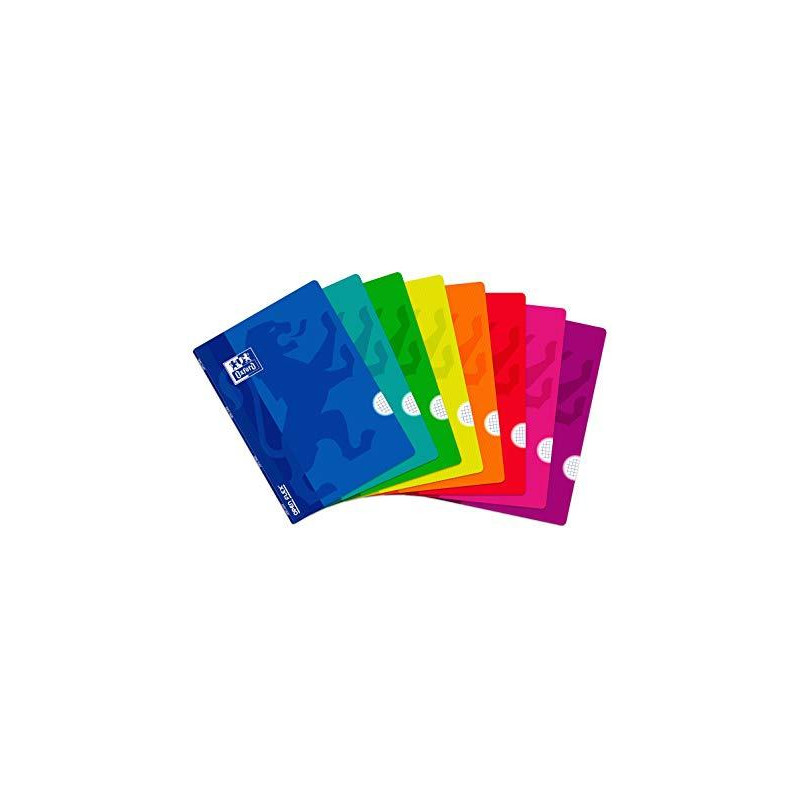 400026393 OXFORD LIBRETA GRAPADA OPENFLEX 48H A4 4X4MM TAPA DE PLÁSTICO C/SURTIDOS