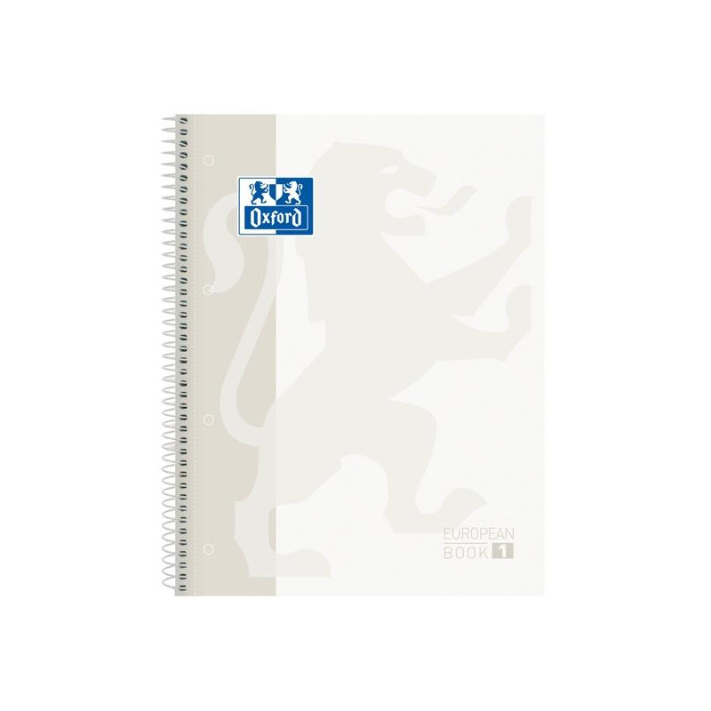 400117449 OXFORD CUADERNO CLASSIC EUROPEANBOOK 1 WRITE&ERASE 80H A4+ 5X5MM MICROPERFORADO T/EXTRADURA BLANCO