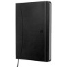 400154943 OXFORD CUADERNO COSIDO SIGNATURE 80H A5 1 LÍNEA CIERRE C/GOMA TAPA EXTRADURA NEGRO