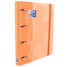 400132986 OXFORD CARPETA ANILLAS 4 X 35MM CLASSIC EUROPEANBINDER C/RECAMBIO 100H A4+ 5X5 TAPA EXTRADURA MELOCOTÓN