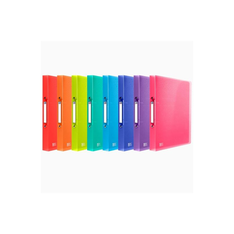 400147046 OXFORD CARPETA DE ANILLAS 2X30 URBAN PP A4 COLORES SURTIDOS TRANSLÚCIDOS