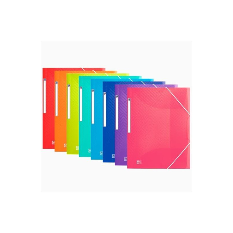400161815 OXFORD CARPETA DE GOMAS URBAN PP TRASLÚCIDO A3+ C/ SOLAPAS COLORES SURTIDOS
