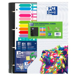 400187784 OXFORD CARPETA ANILLAS EUROPEANBINDER CLASSIC 4X35MM C/RECAMBIO A4+ 5X5MM T/EXTRADURAS C/SURTIDOS VIVOS