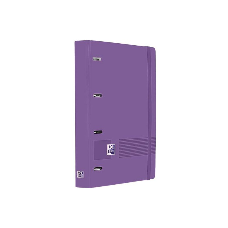 400195368 OXFORD EUROPEANBINDER LIVE&GO CARPETA ANILLAS 4X35 A4+ C/RECAMBIO 5X5 WRITE&ERASE POLYFOAM LILA