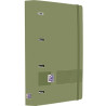 400195520 OXFORD EUROPEANBINDER LIVE&GO CARPETA ANILLAS 4X35 A4+ C/RECAMBIO 5X5 WRITE&ERASE POLYFOAM VERDE SAFARI