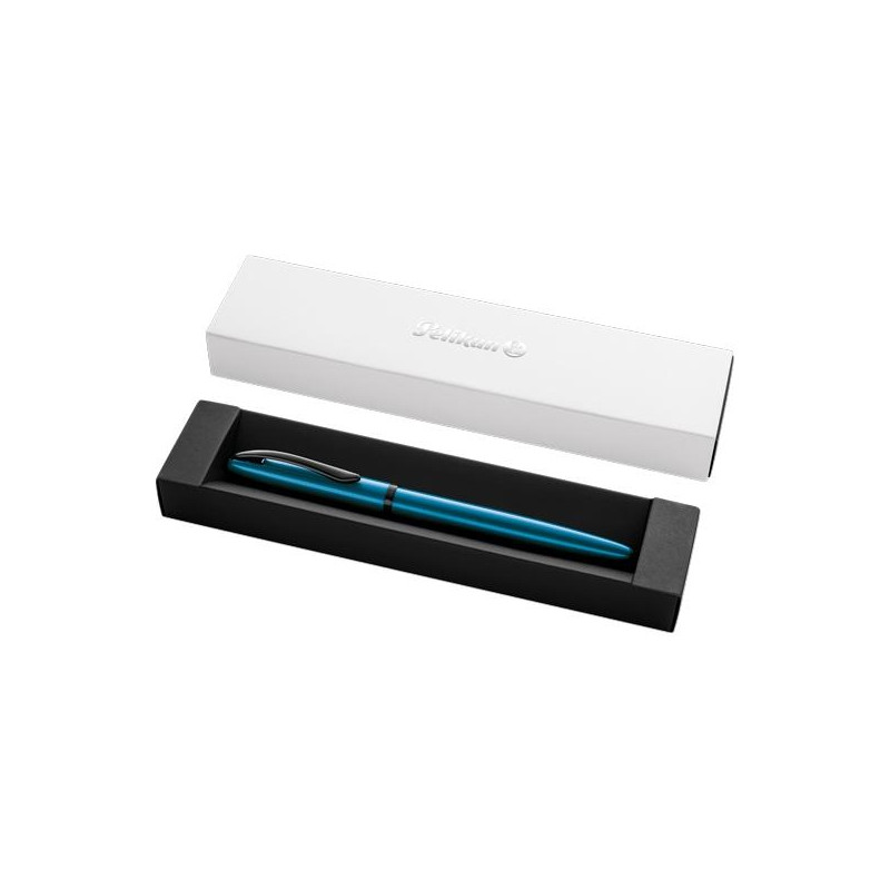 400198408 PELIKAN PLUMA ESTILOGRÁFICA JAZZ NOBLE ELEGANCE M TINTA AZUL COLOR AGUAMARINA ESTUCHE DE REGALO