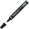N50-AE PENTEL PEN N50-AE MARCADOR PERMANENTE CUERPO ALUMINIO NEGRO Y PUNTA MEDIA CONICA -12U-
