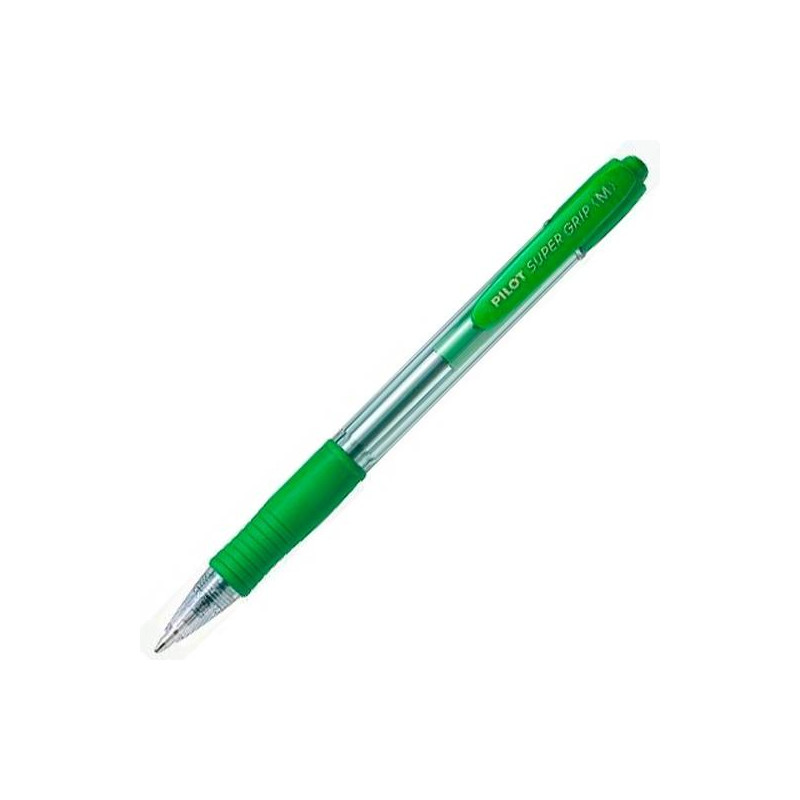 BPGP-10R-M-G PILOT BOLÍGRAFO SUPERGRIP M VERDE CUERPO VERDE