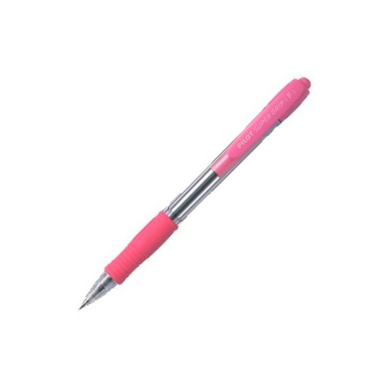 BPGP-10R-M-P PILOT BOLÍGRAFO SUPERGRIP M AZUL CUERPO ROSA