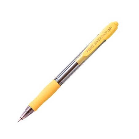 BPGP-10R-M-Y PILOT BOLÍGRAFO SUPERGRIP M AZUL CUERPO AMARILLO