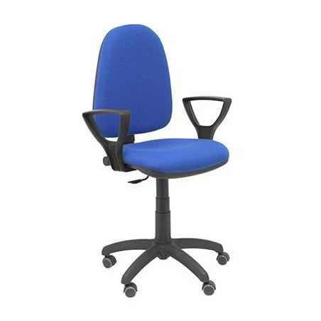 04CPBALI229BGOLFRP PIQUERAS Y CRESPO SILLA AYNA GIRATORIA C.PERMANENTE BRAZOS FIJOS TEJIDO BALI AZUL