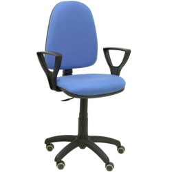 04CPBALI261BGOLFRP PIQUERAS Y CRESPO SILLA AYNA GIRATORIA C.PERMANENTE BRAZOS FIJOS TEJIDO BALI AZUL CLARO