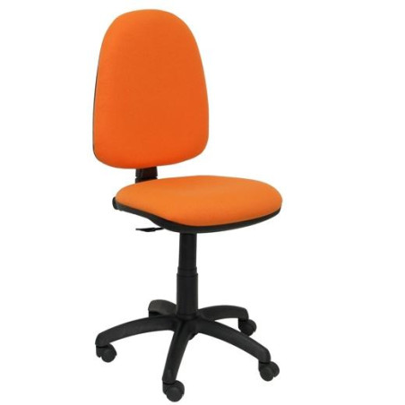 04CPBALI308 PIQUERAS Y CRESPO SILLA AYNA GIRATORIA C.PERMANENTE BRAZOS FIJOS TEJIDO BALI NARANJA CLARO