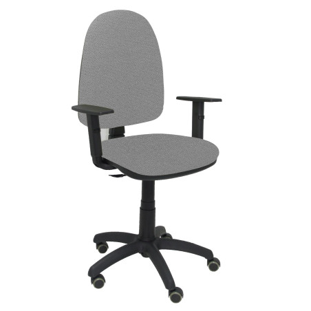 04CPBALI40B10RP PIQUERAS Y CRESPO SILLA AYNA GIRATORIA C.PERMANENTE BRAZOS REG. RUEDAS DE PARQUÉ TEJIDO BALI GRIS CLARO