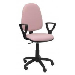 04CPBALI710BGOLF PIQUERAS Y CRESPO SILLA AYNA GIRATORIA C.PERMANENTE BRAZOS FIJOS TEJIDO BALI ROSA PALO